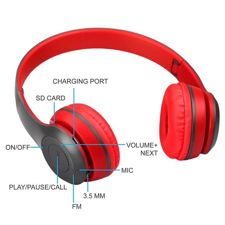 P47 Wireless Bluetooth Foldable Headphone