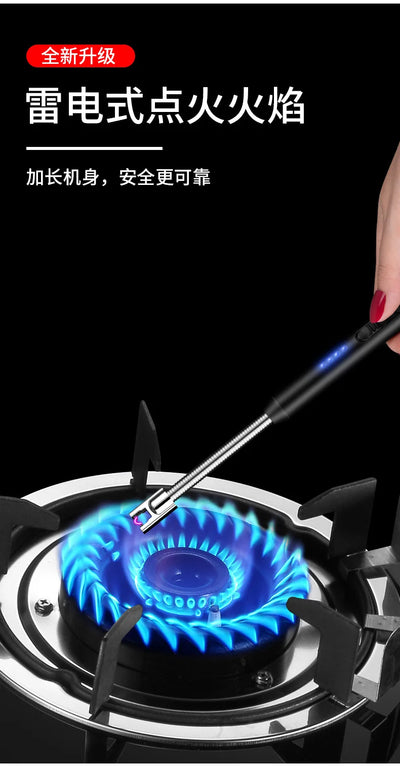 New USB Arc Pulse Ignition Gun Candle Kitchen safety Gas Stove Ignition Lighter 360degree free rotation gadgets