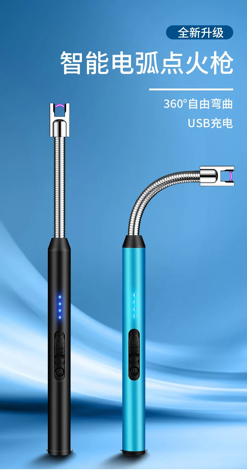 New USB Arc Pulse Ignition Gun Candle Kitchen safety Gas Stove Ignition Lighter 360degree free rotation gadgets